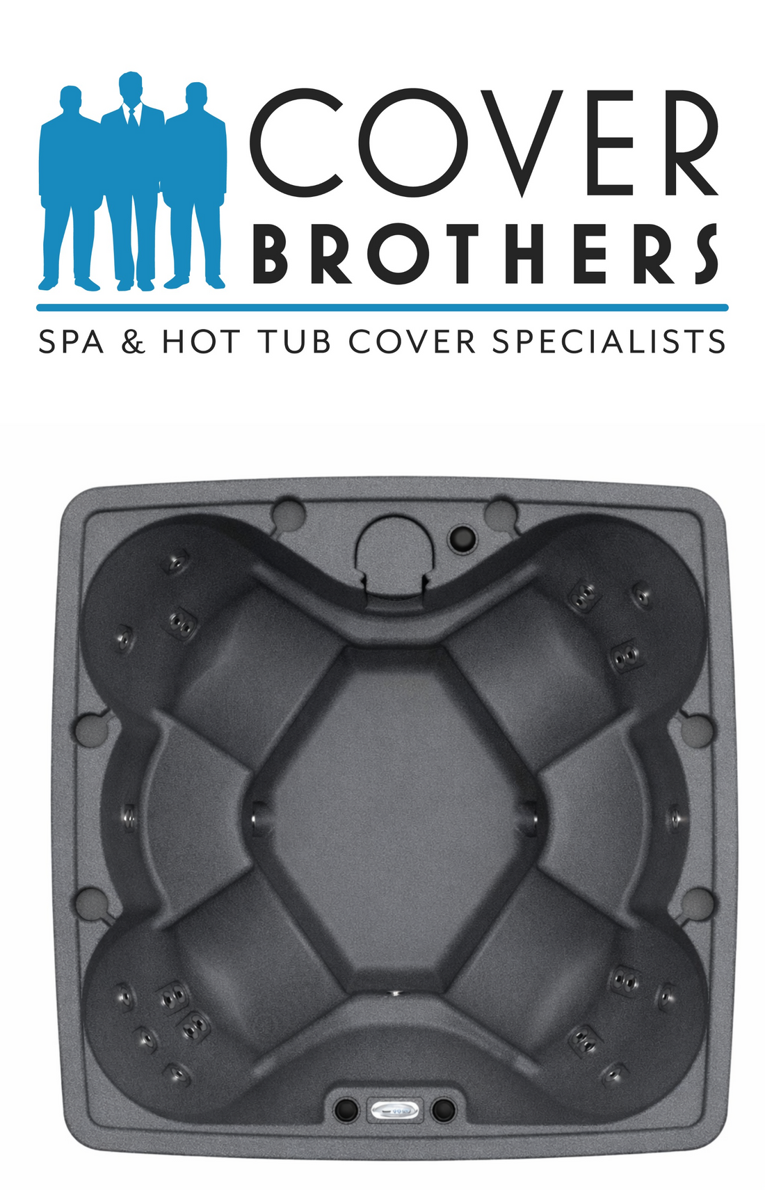 AquaRest AR600 custom spa replacement covers for hot tub. Quality lid from The Cover Brothers.