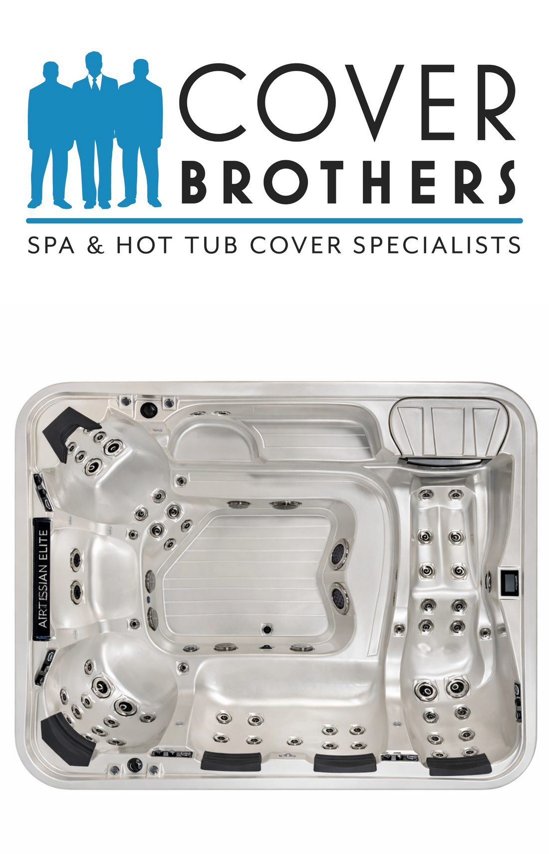 Artesian Elite Pelican spa custom hot tub replacement covers for spas. Quality lid from The Cover Brothers.
