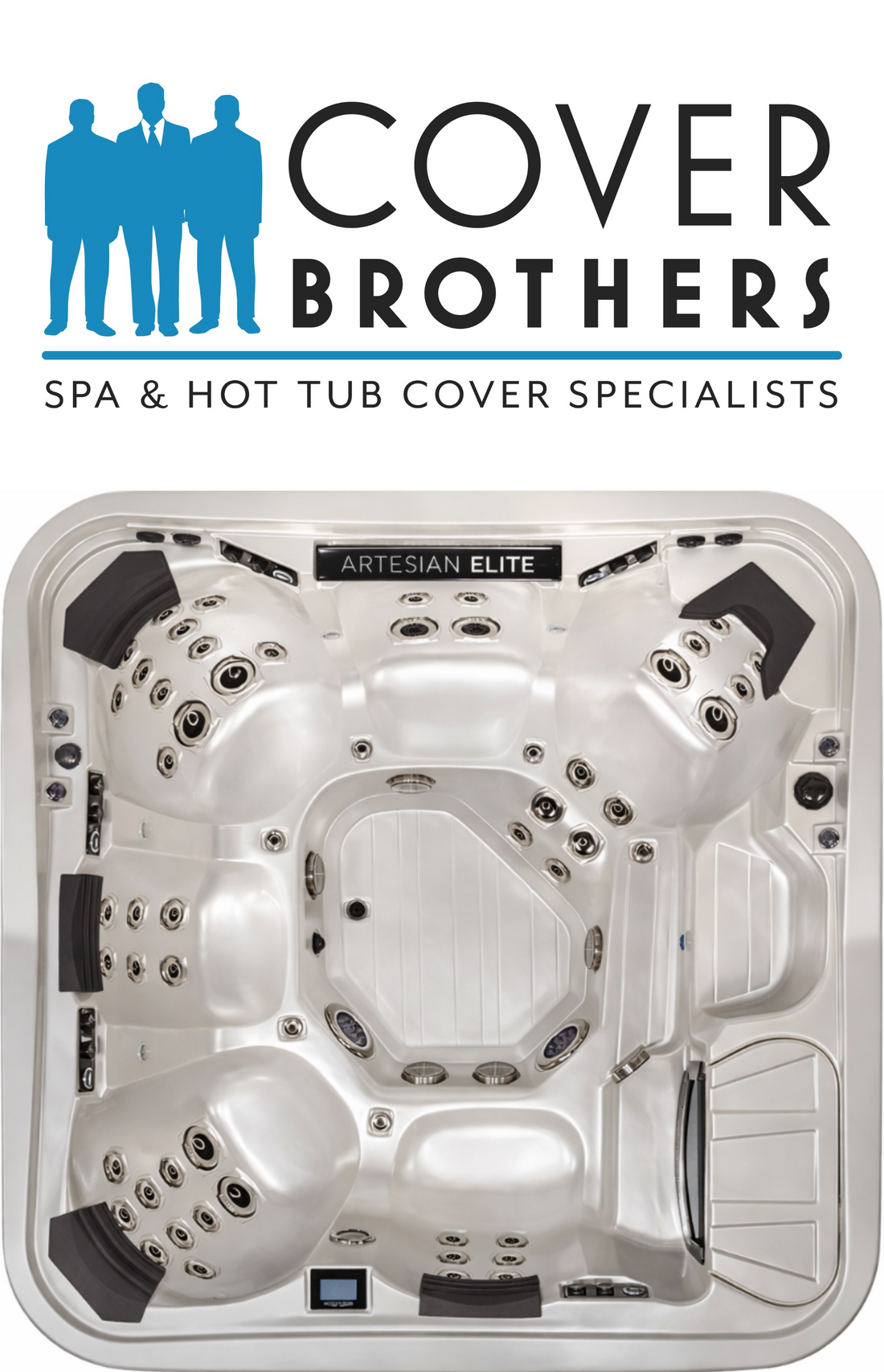 Artesian Elite Piper spa custom hot tub replacement covers for spas. Quality lid from The Cover Brothers.