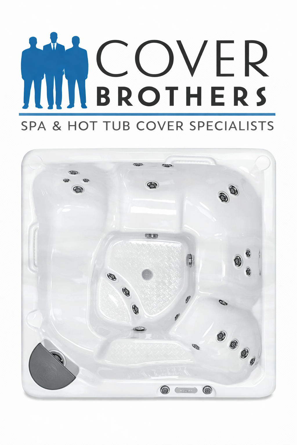 Beachcomber 350 custom hot tub replacement covers for spas. Quality lid from The Cover Brothers.