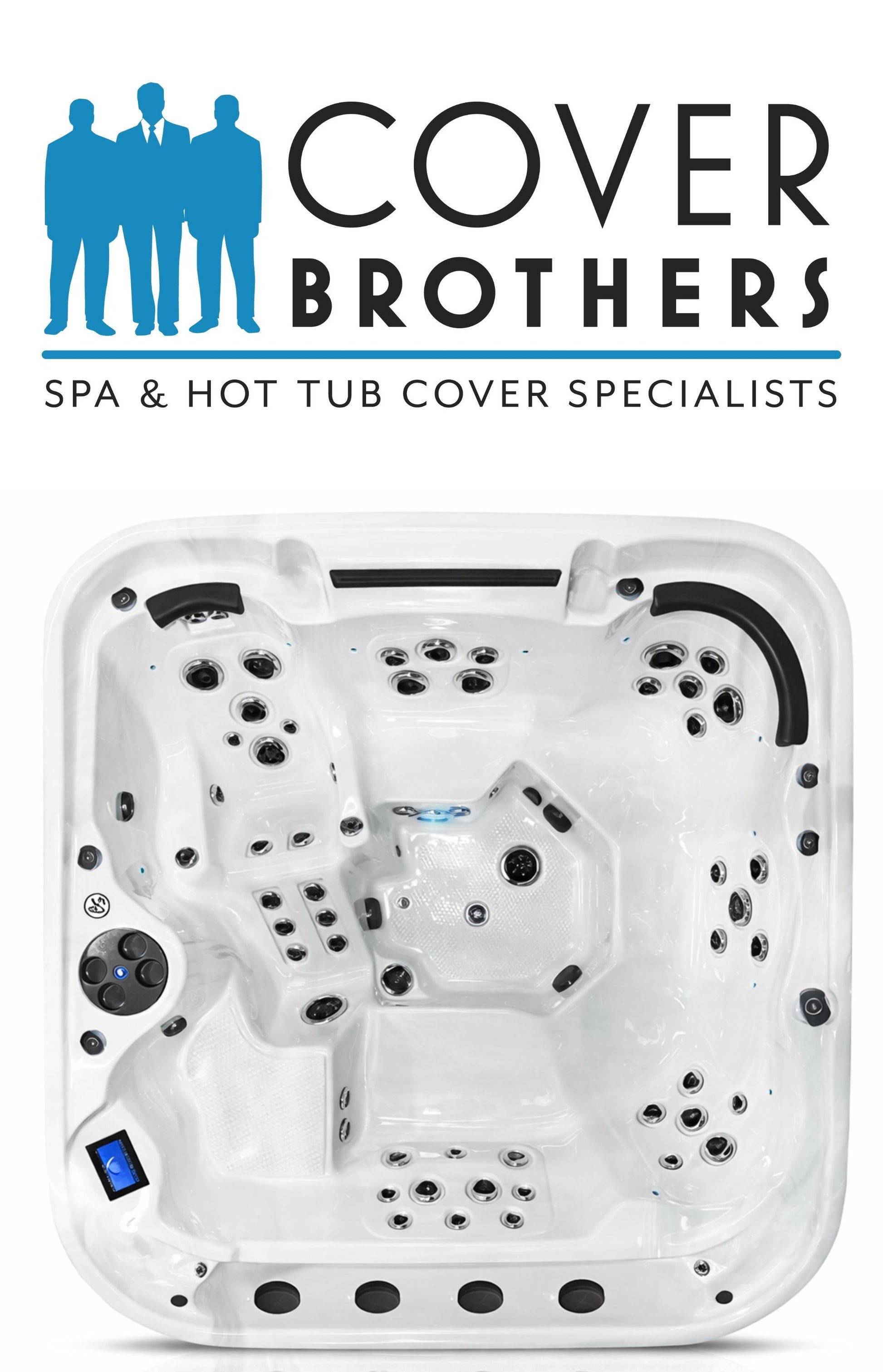 Coast Spa Cascade II custom spa replacement covers for hot tub. Quality lid from The Cover Brothers.