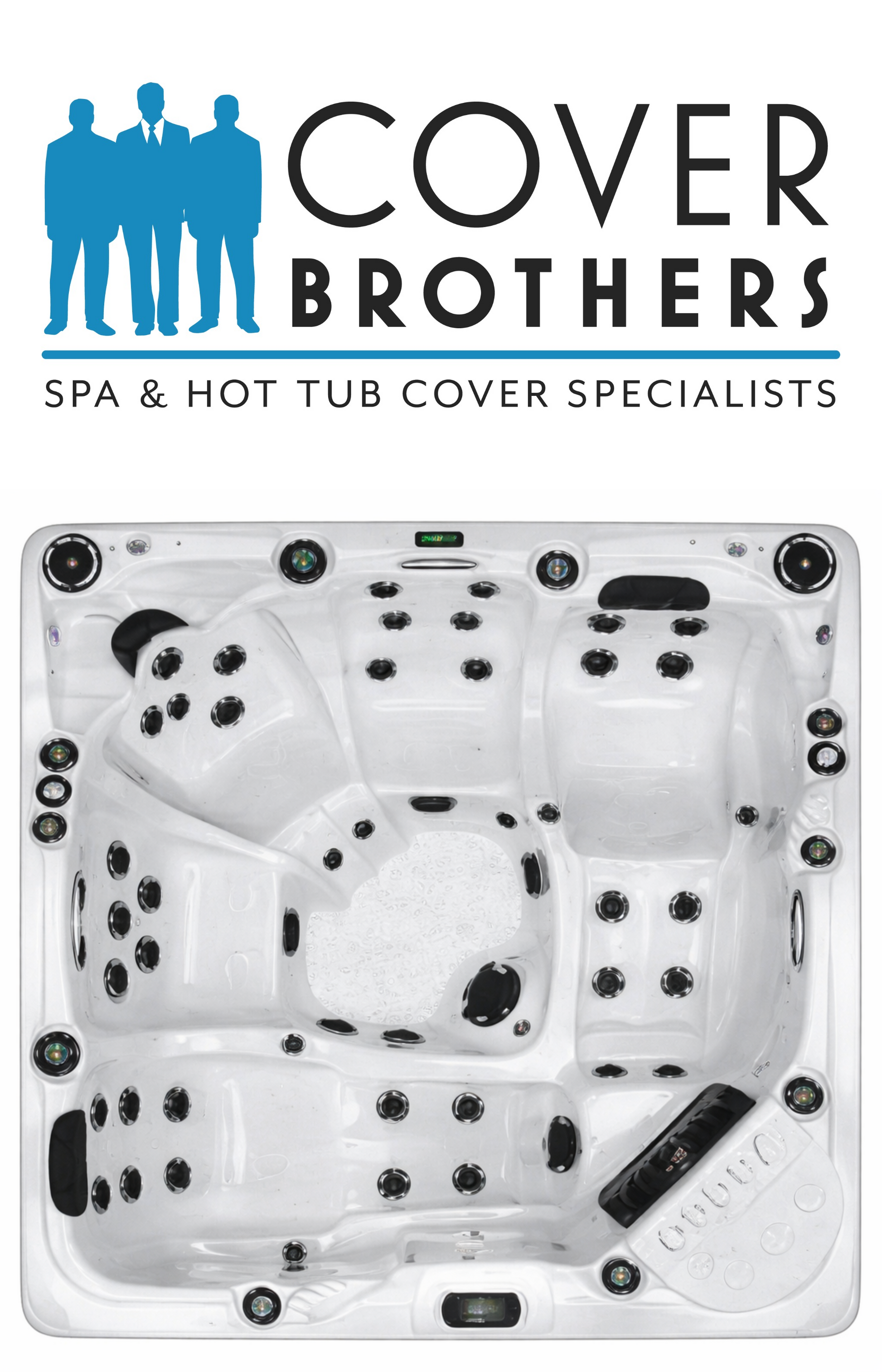 Dynasty ECCO DL580 custom hot tub replacement covers for hot tub. Quality lid from The Cover Brothers.