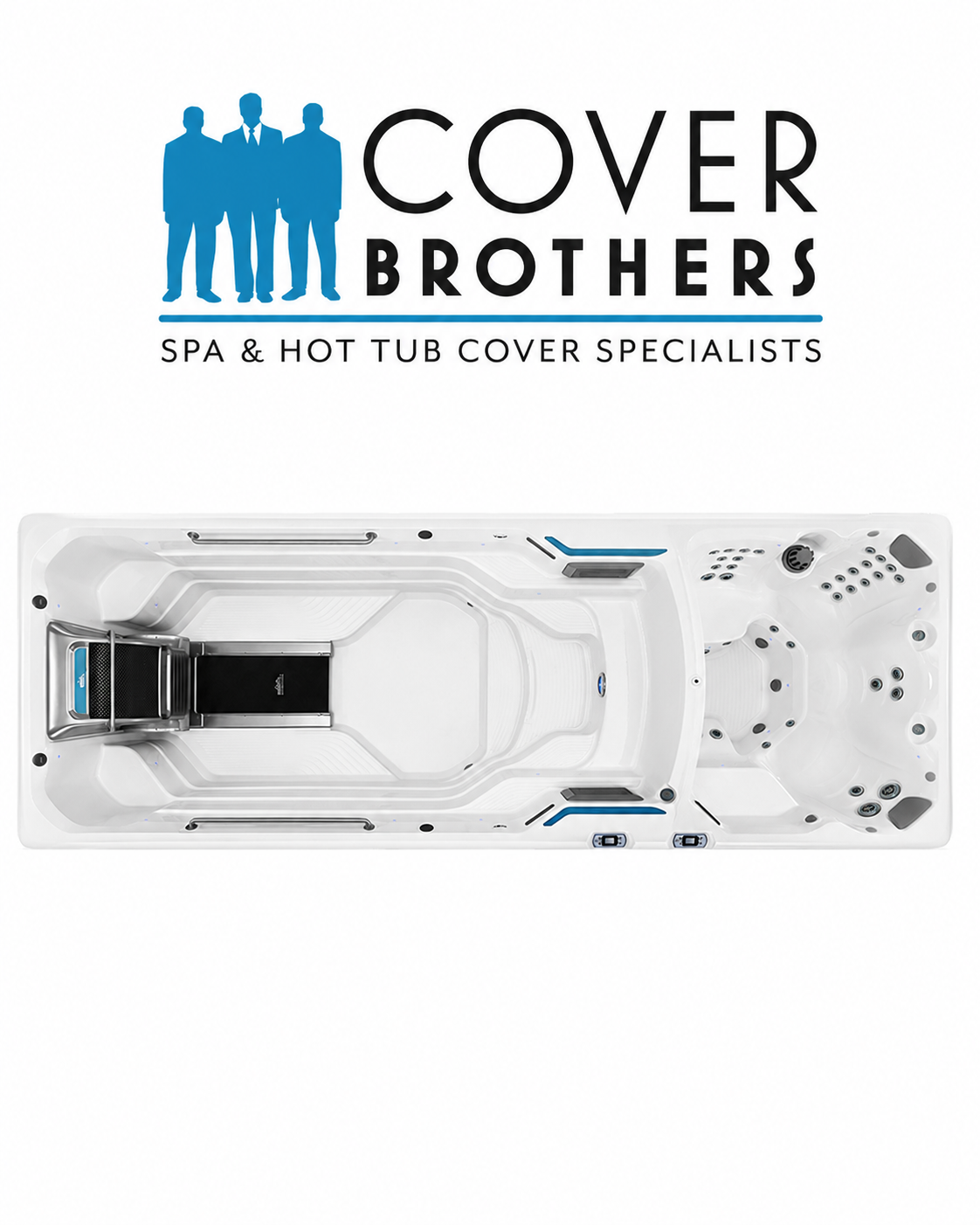 Endless E2000 custom hot tub replacement covers for swim spa 240" x 89"