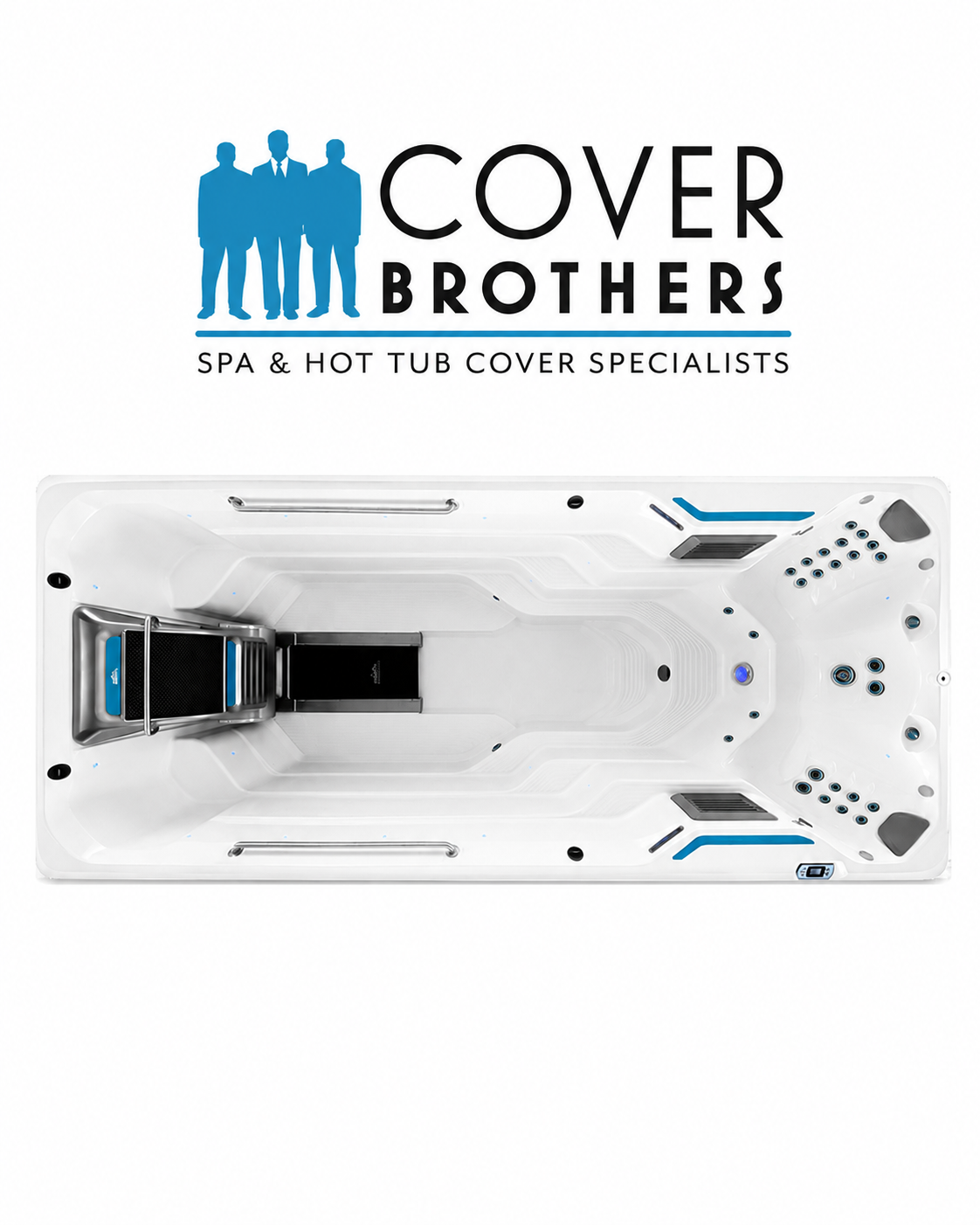Endless E700 custom hot tub replacement covers for swim spa 204" x 89"