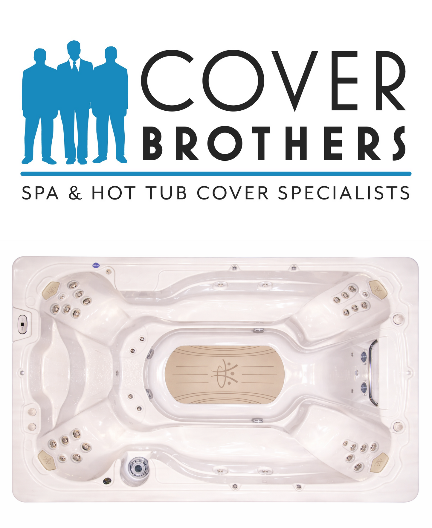 Hydropool 13 AquaPlay custom hot tub replacement covers for swim spa. Quality lid from The Cover Brothers.