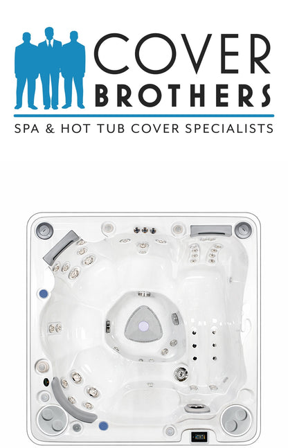 Hydropool 570 spa custom hot tub replacement covers for spas. Quality lid from The Cover Brothers.
