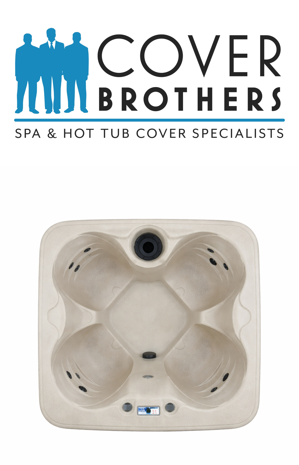 Lifesmart Bermuda LS100 custom spa replacement covers for hot tub. Quality lid from The Cover Brothers.