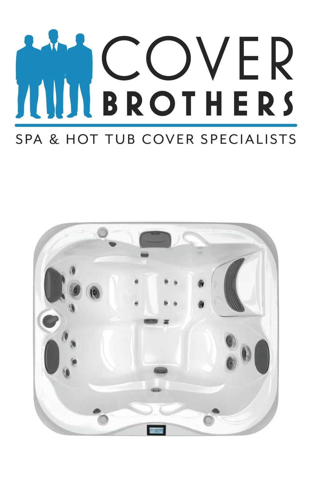 Jacuzzi j-310 custom hot tub replacement covers for spa. Quality lid from The Cover Brothers.