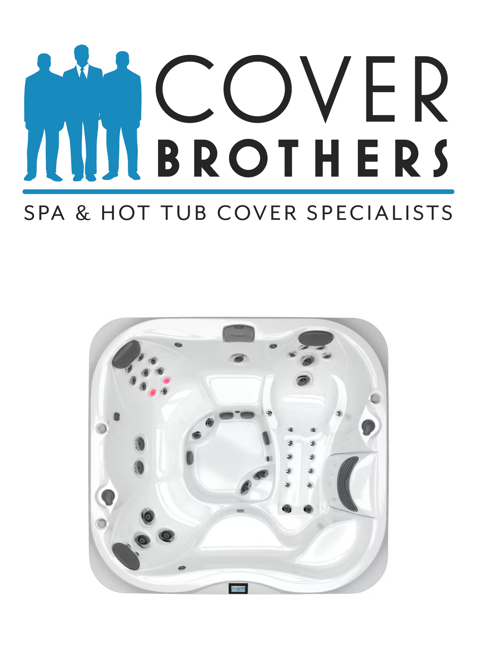 Jacuzzi j-355 spa custom hot tub replacement covers for spas. Quality lid from The Cover Brothers.